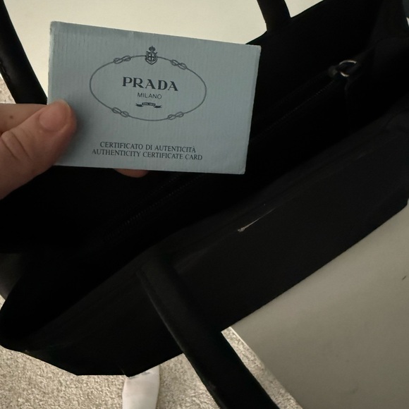 Prada Handbags - Prada Black Tote Bag